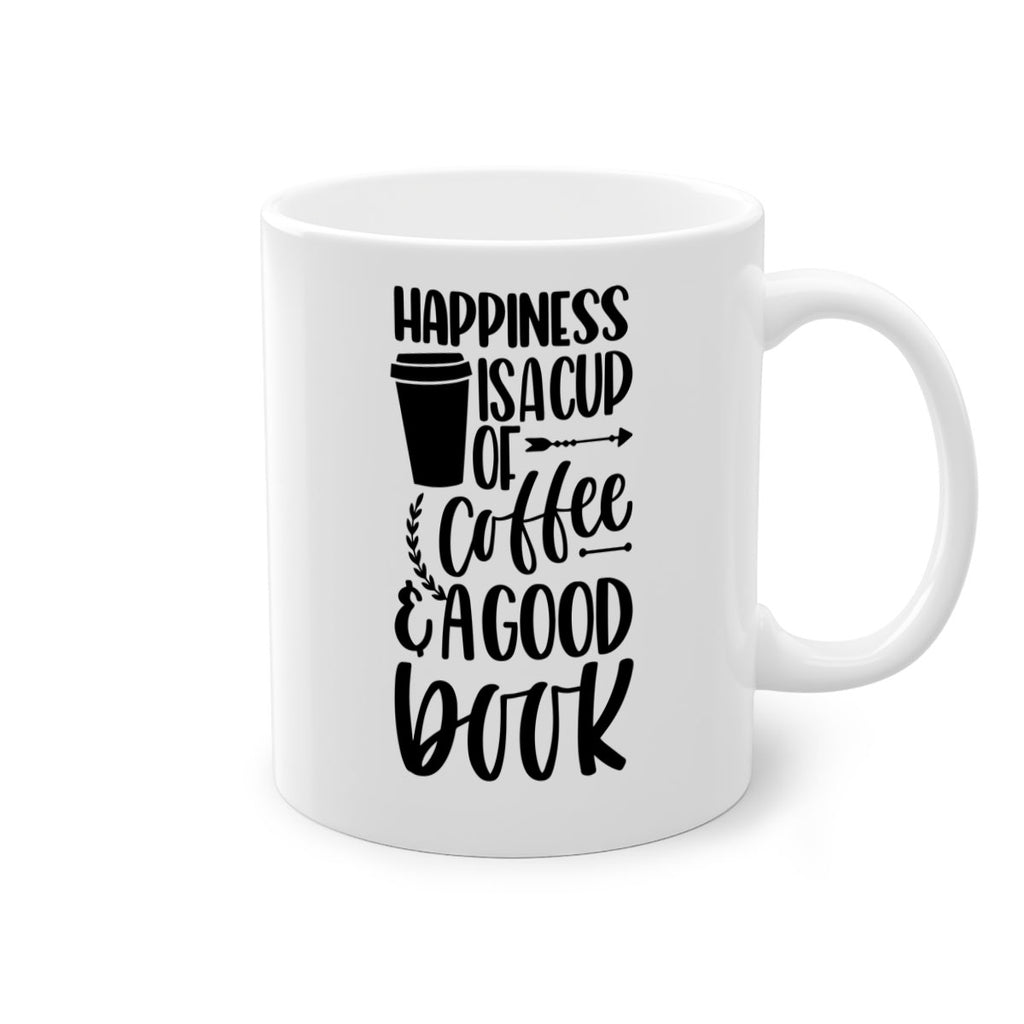 happiness is a cup of coffee 39#- Reading - Books-Mug / Coffee Cup