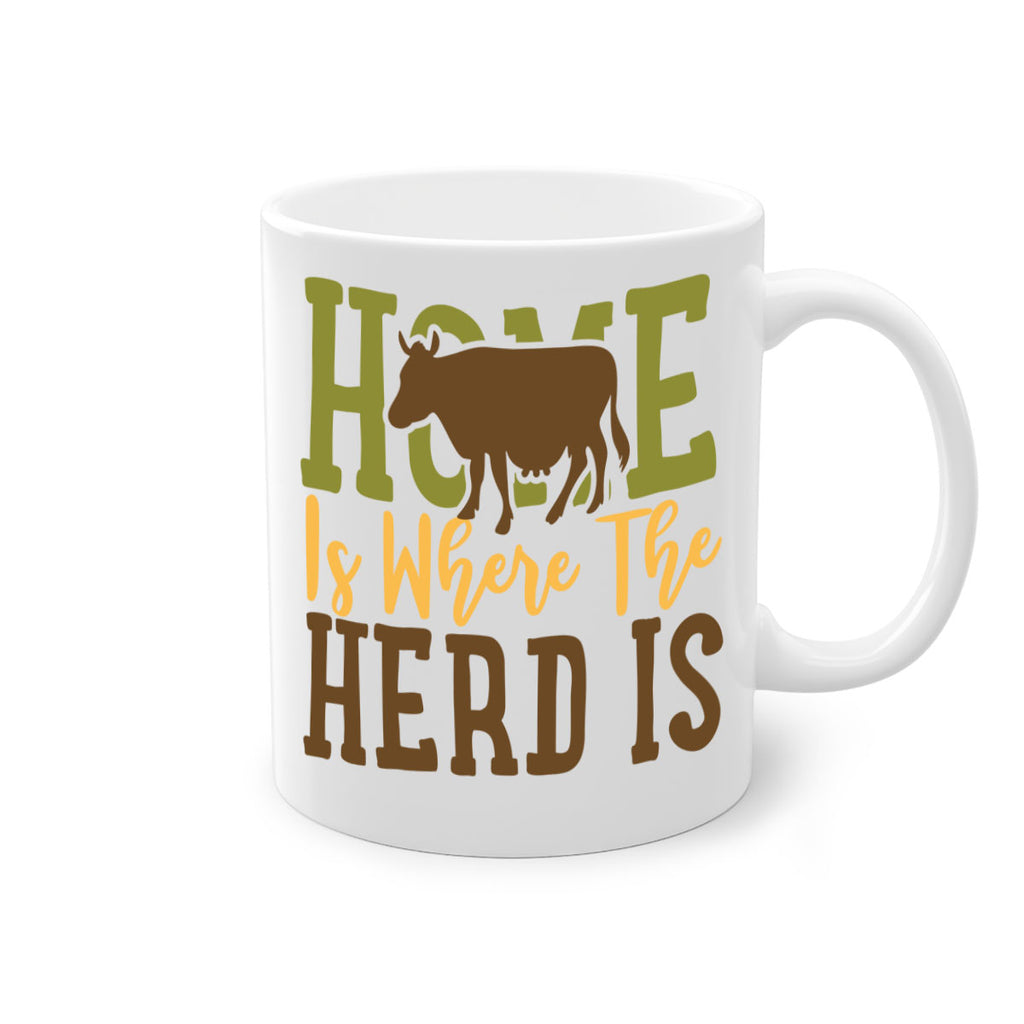 home is where the herd is 7#- Farm and garden-Mug / Coffee Cup