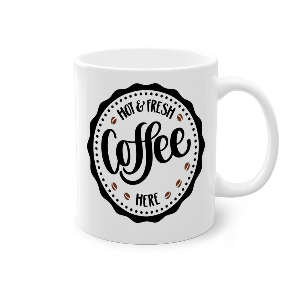 hot fresh coffee here 113#- coffee-Mug / Coffee Cup