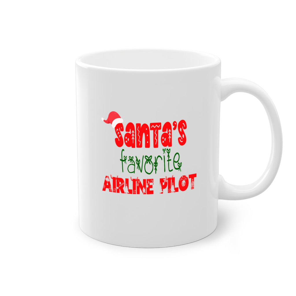 santas favorite airline pilot style 635#- christmas-Mug / Coffee Cup
