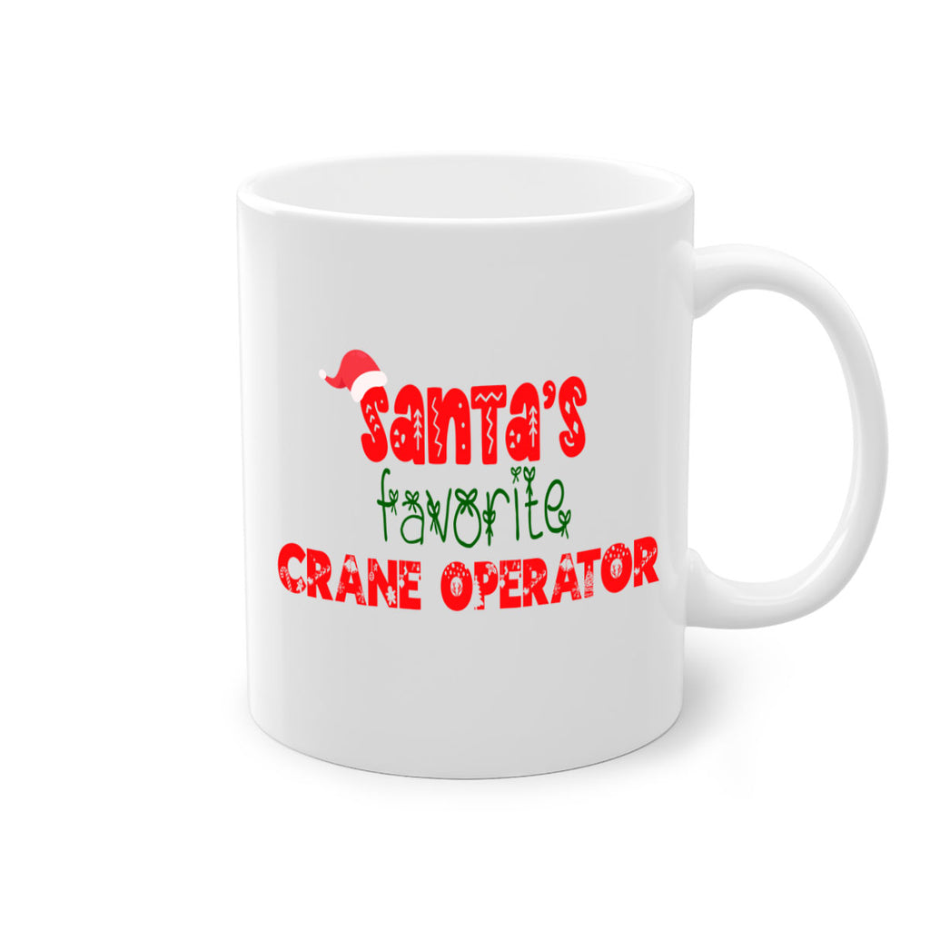 santas favorite crane operator style 753#- christmas-Mug / Coffee Cup
