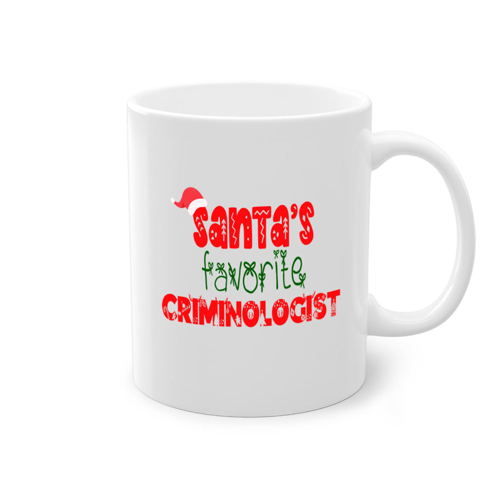 santas favorite criminologist style 757#- christmas-Mug / Coffee Cup