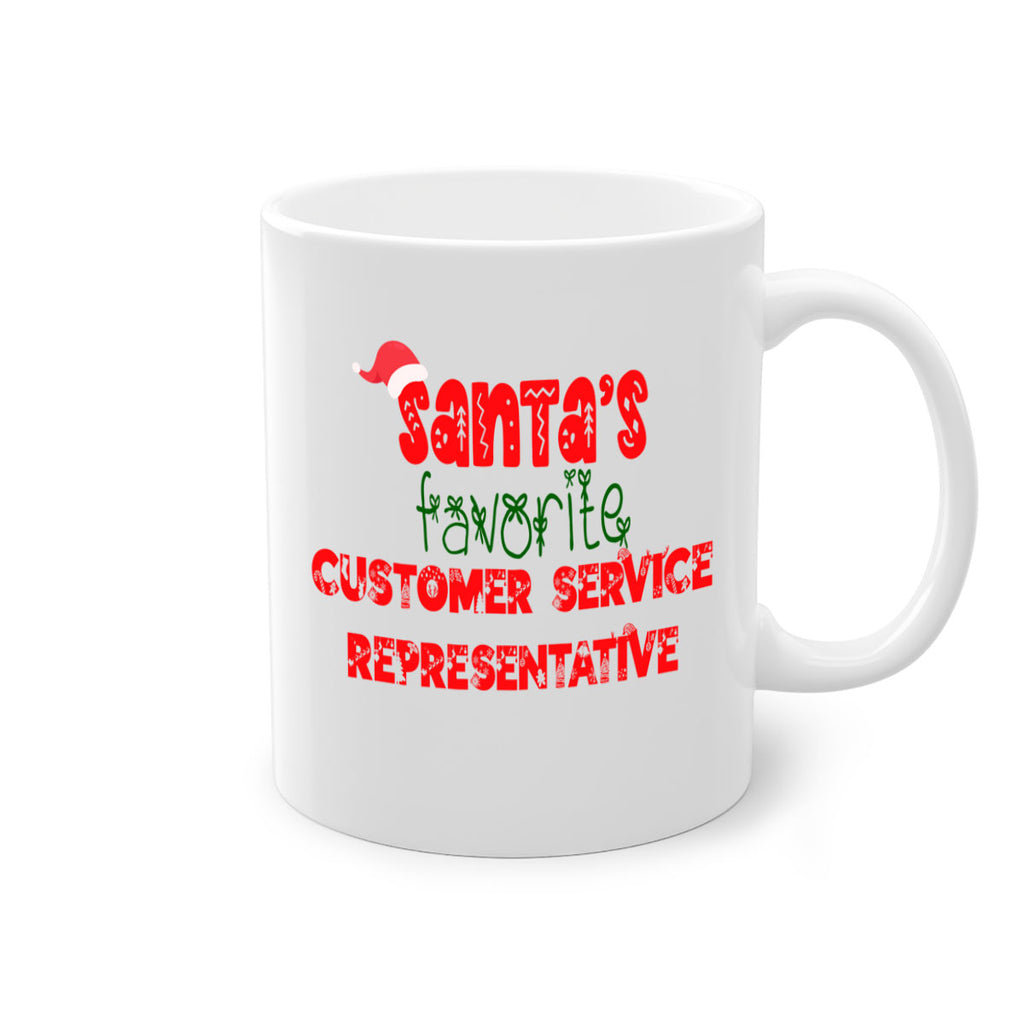 santas favorite customer service representative style 762#- christmas-Mug / Coffee Cup