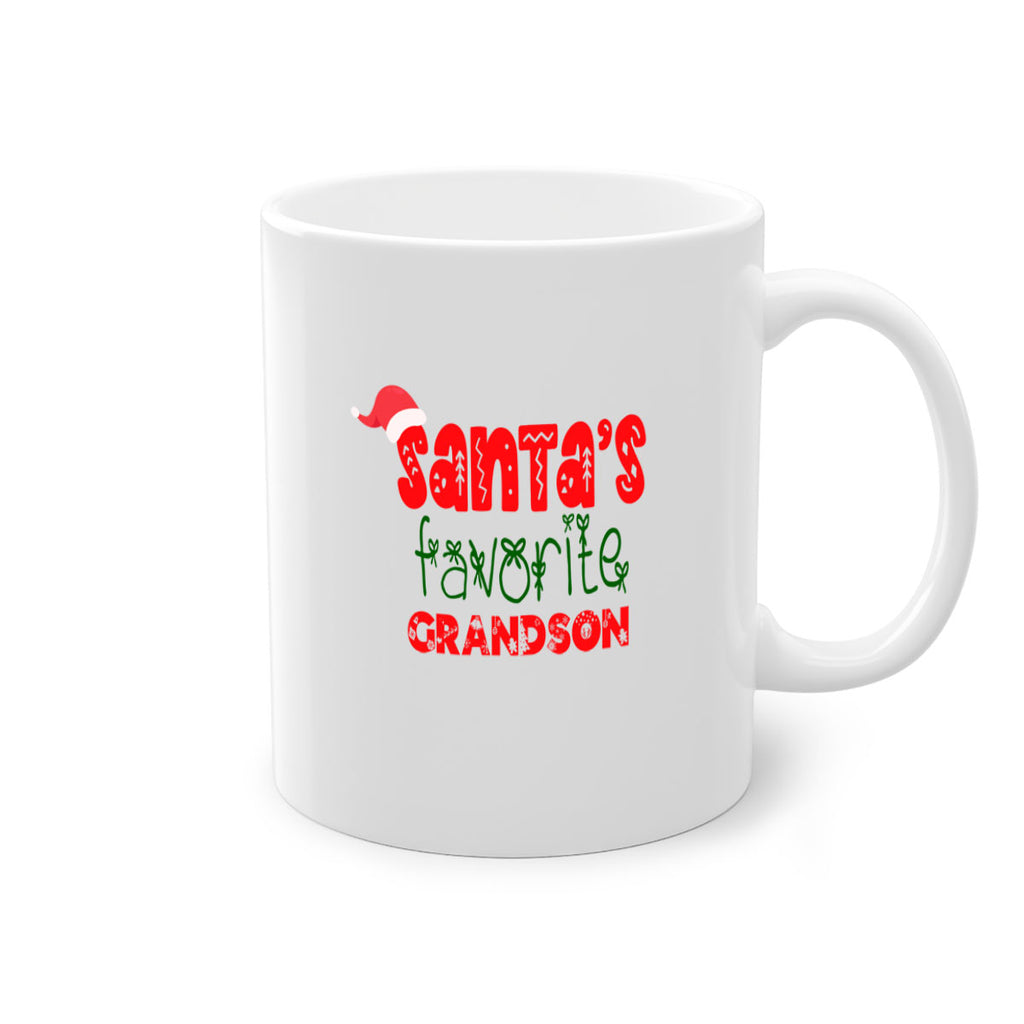 santas favorite grandson style 854#- christmas-Mug / Coffee Cup