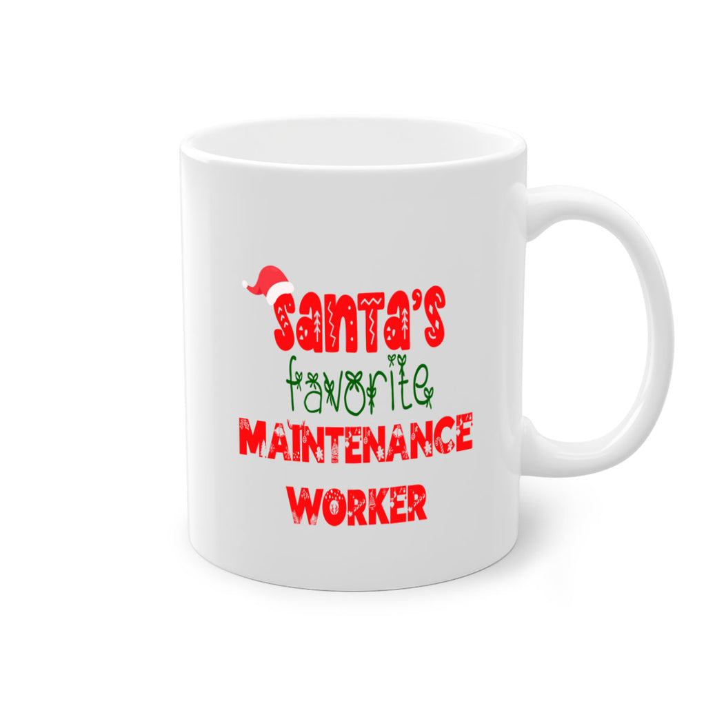santas favorite maintenance worker style 936#- christmas-Mug / Coffee Cup