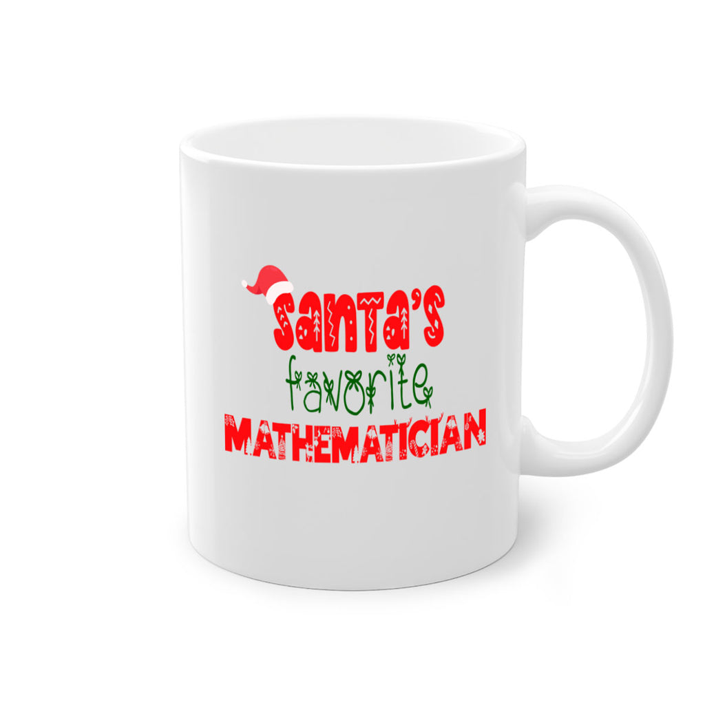 santas favorite mathematician style 944#- christmas-Mug / Coffee Cup