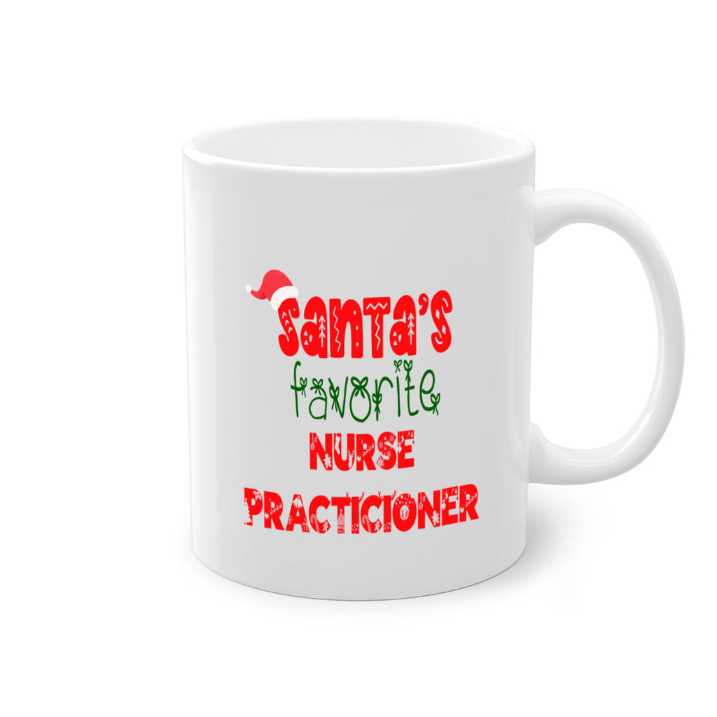 santas favorite nurse practicioner style 978#- christmas-Mug / Coffee Cup