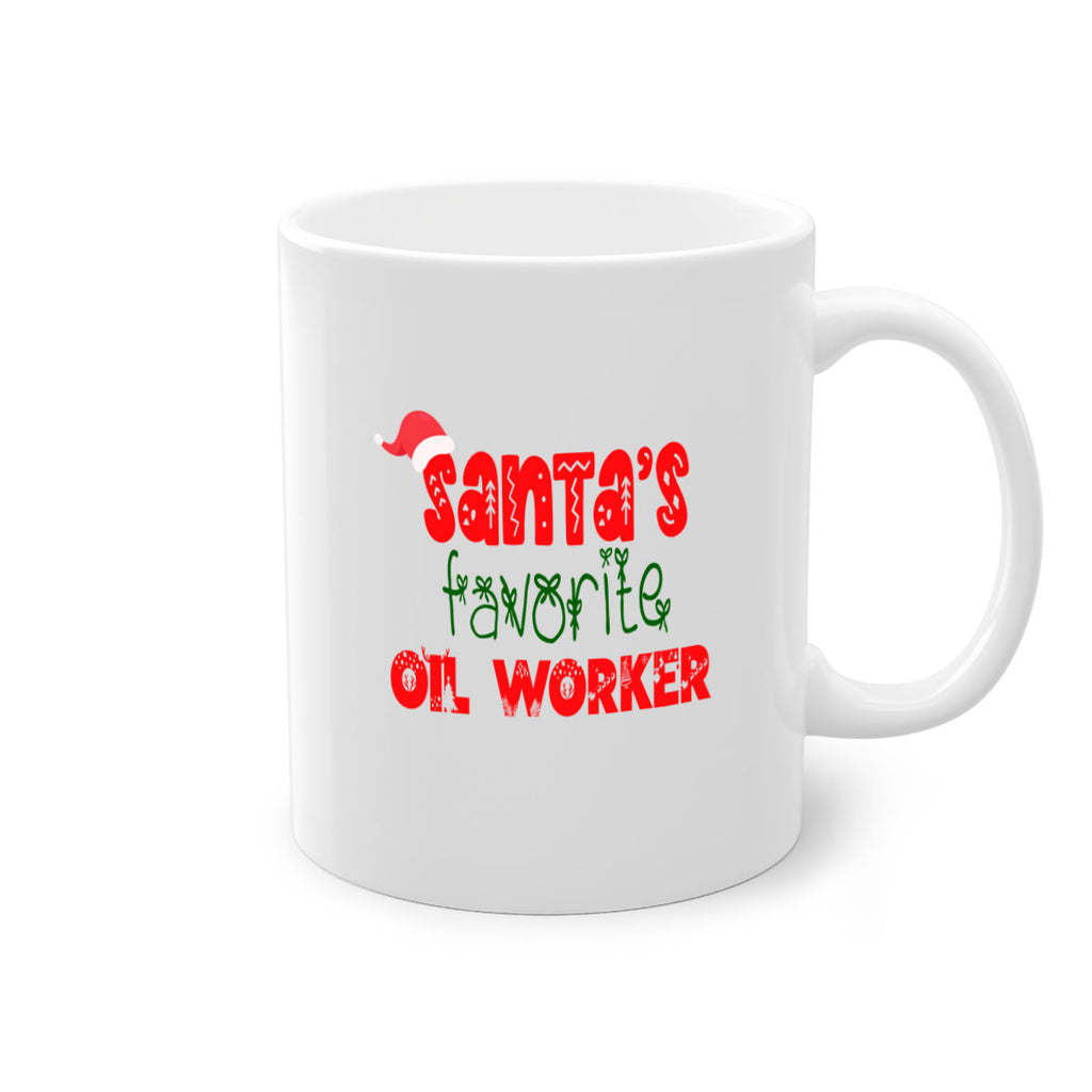 santas favorite oil worker style 985#- christmas-Mug / Coffee Cup