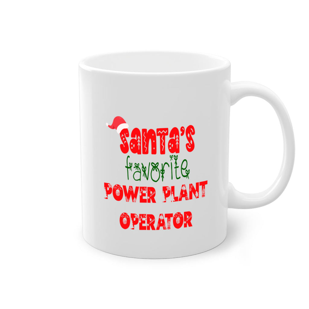 santas favorite power plant operator style 1033#- christmas-Mug / Coffee Cup