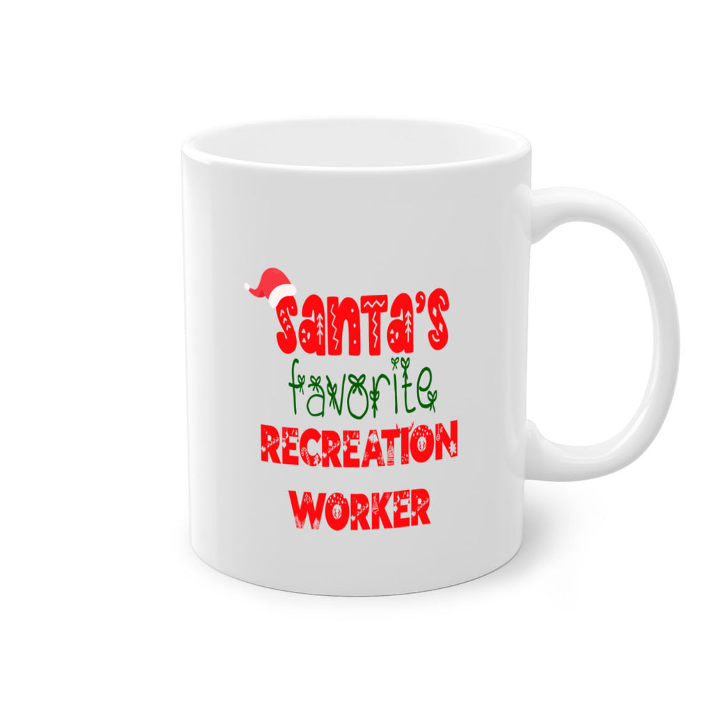 santas favorite recreation worker style 1059#- christmas-Mug / Coffee Cup