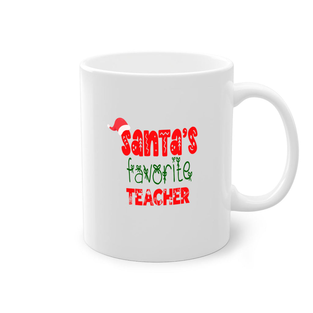 santas favorite teacher style 1118#- christmas-Mug / Coffee Cup