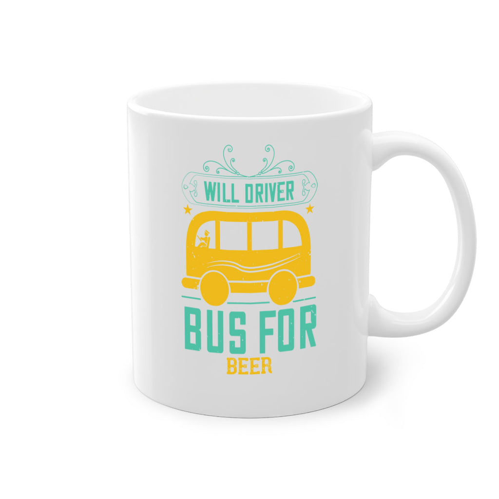 will driver bus for beer Style 6#- bus driver-Mug / Coffee Cup