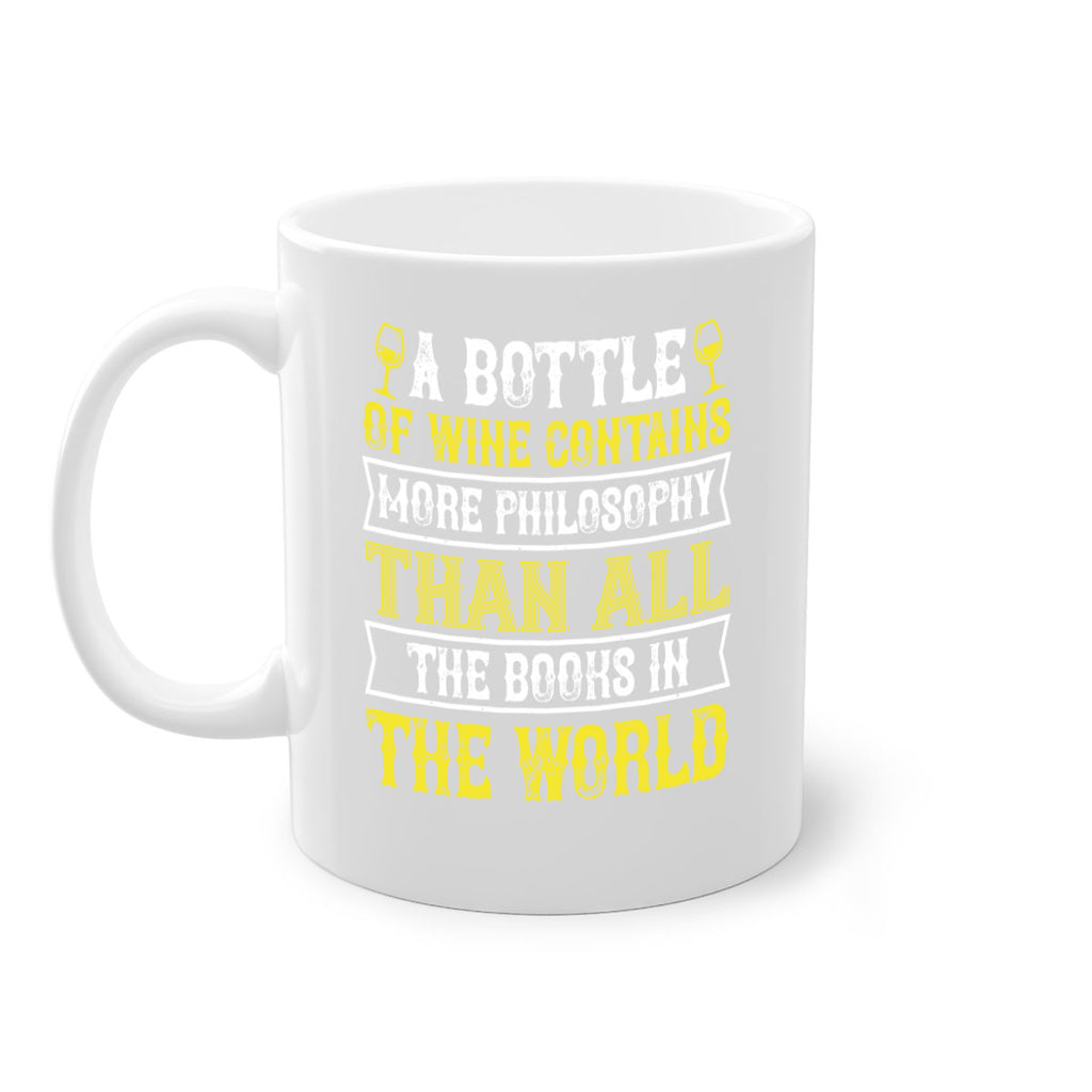 a bottle of wine contains more philosophy 97#- wine-Mug / Coffee Cup