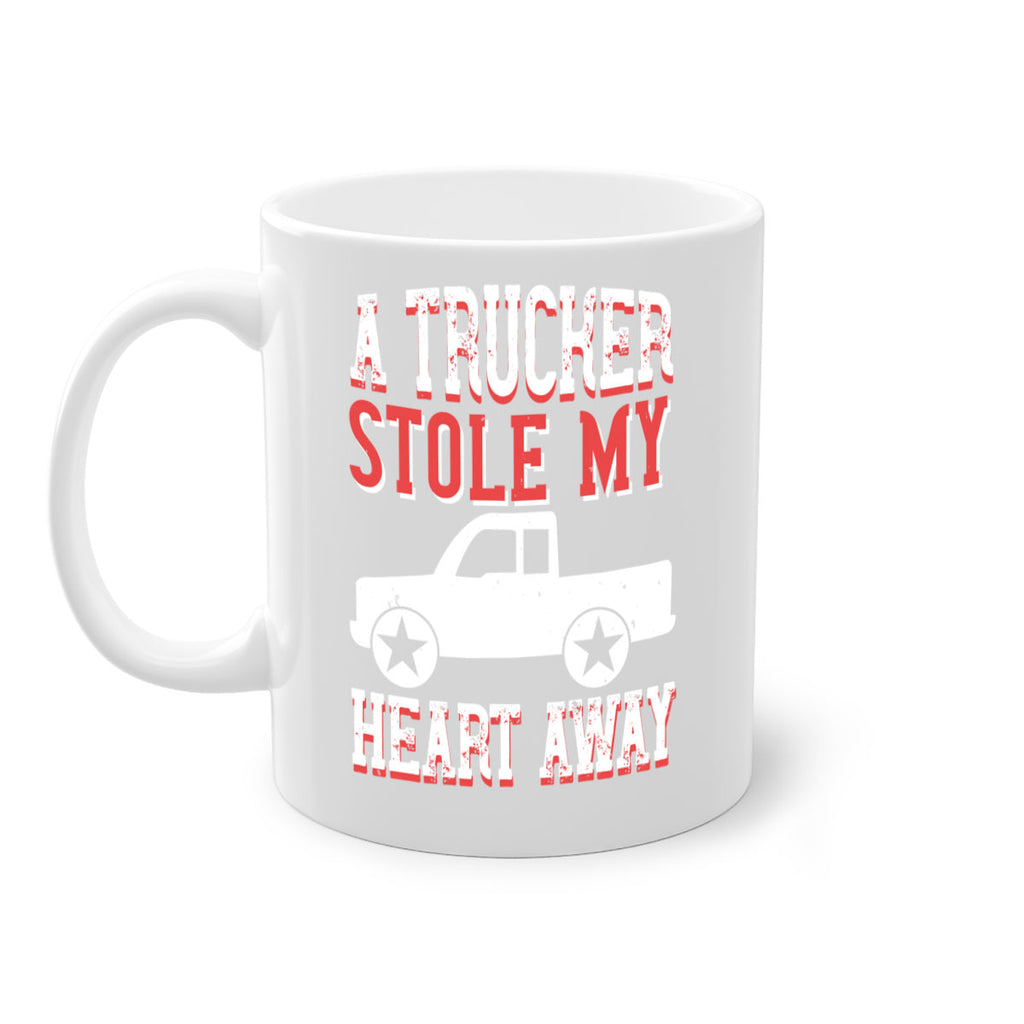 a trucker stole my heart away Style 39#- truck driver-Mug / Coffee Cup
