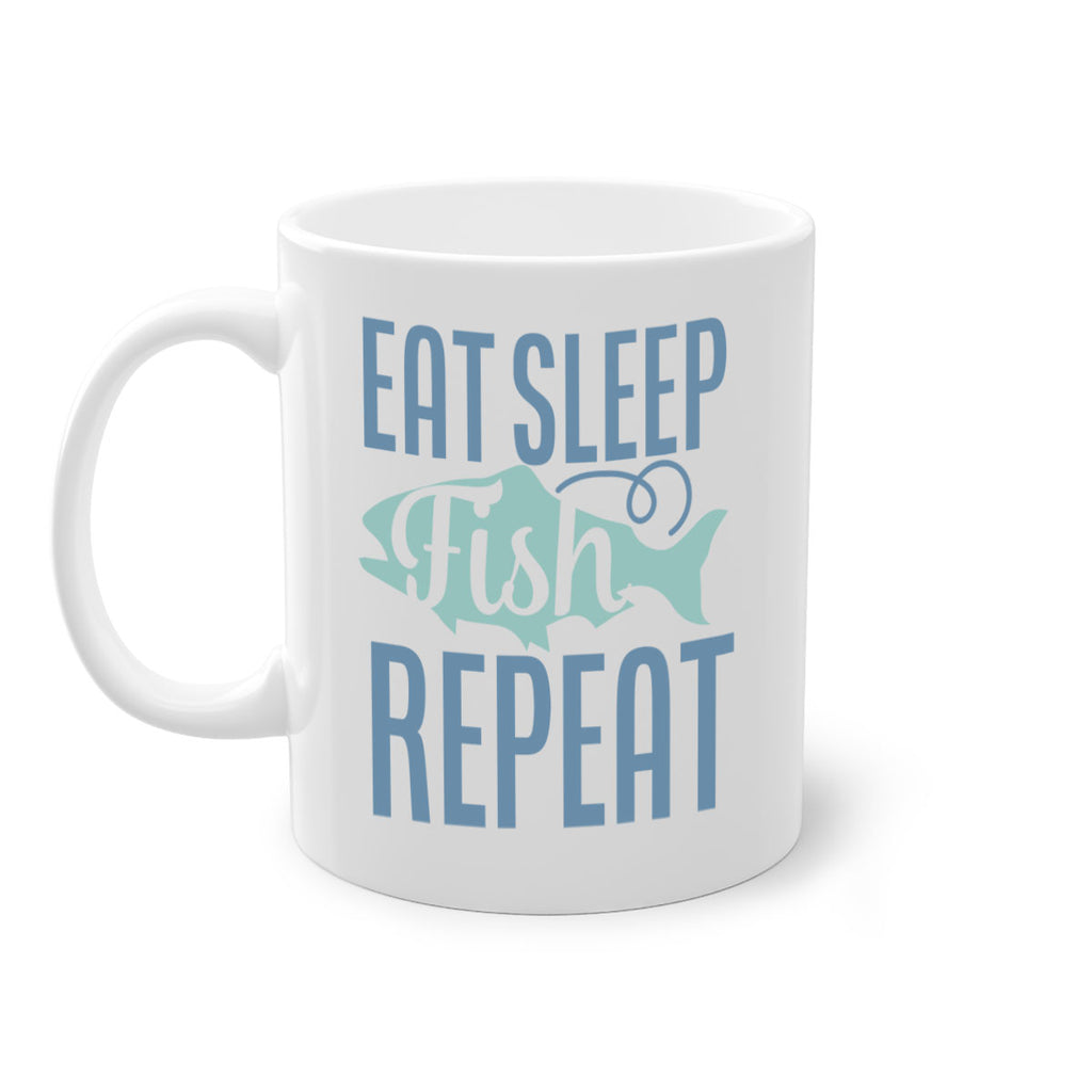 eat sleep fish repeat 222#- fishing-Mug / Coffee Cup