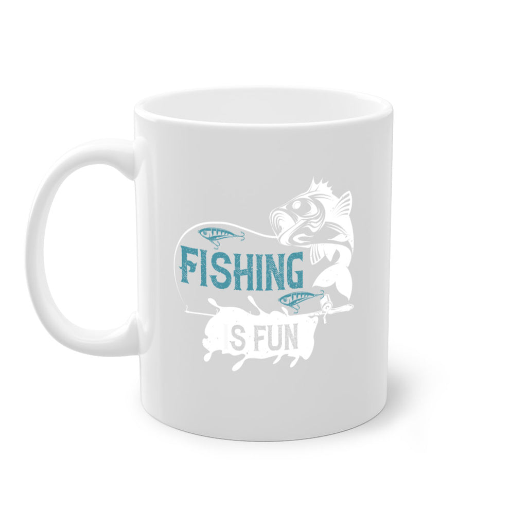 fishing is fun 274#- fishing-Mug / Coffee Cup