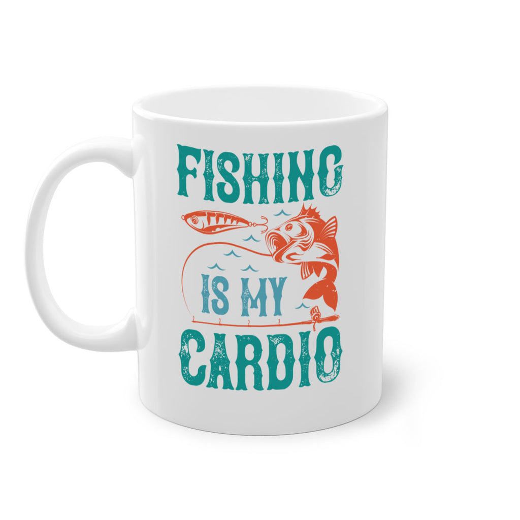 fishing is my cardio 142#- fishing-Mug / Coffee Cup