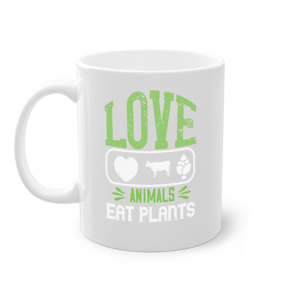 love animals eat plants 33#- vegan-Mug / Coffee Cup