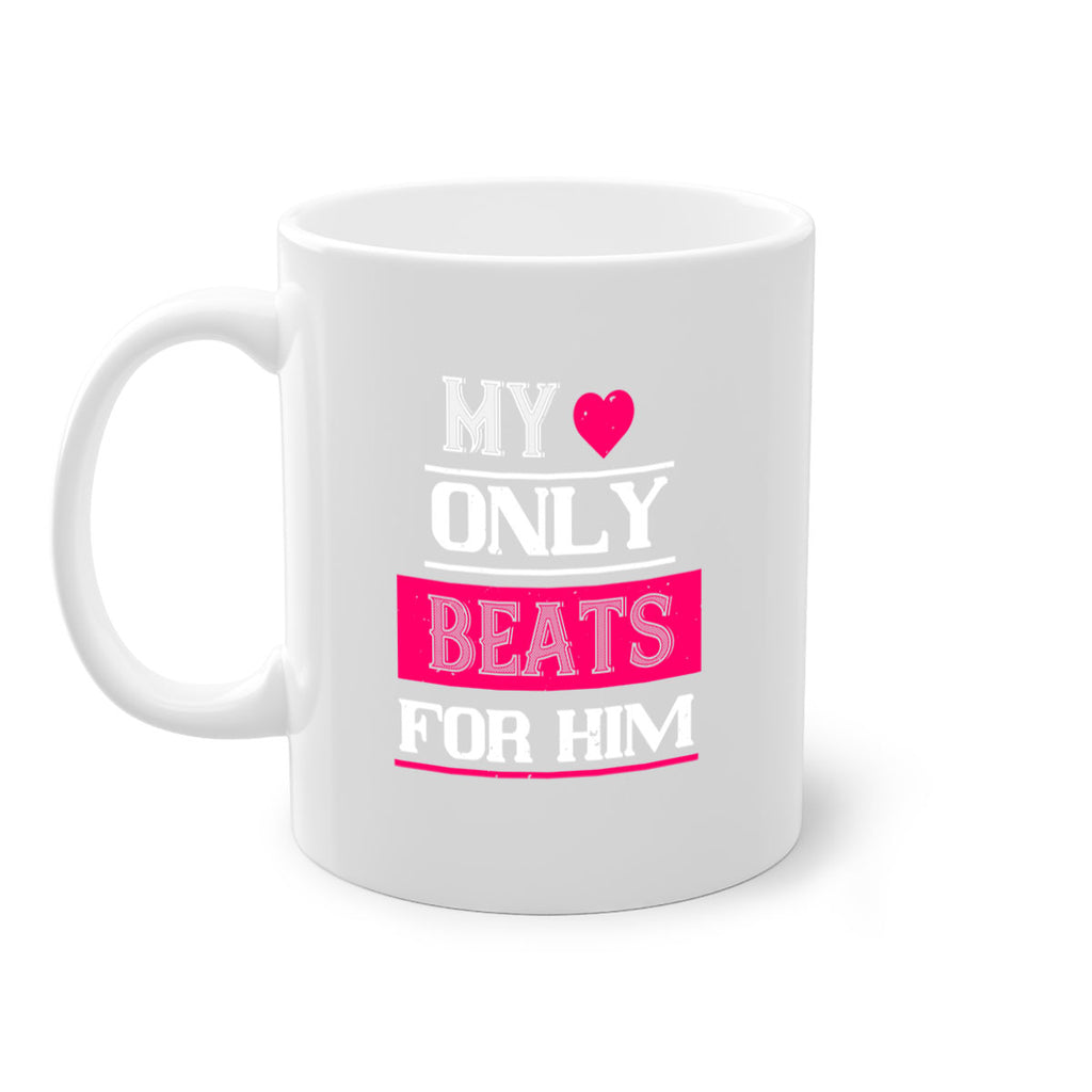my love only beats for him 35#- valentines day-Mug / Coffee Cup