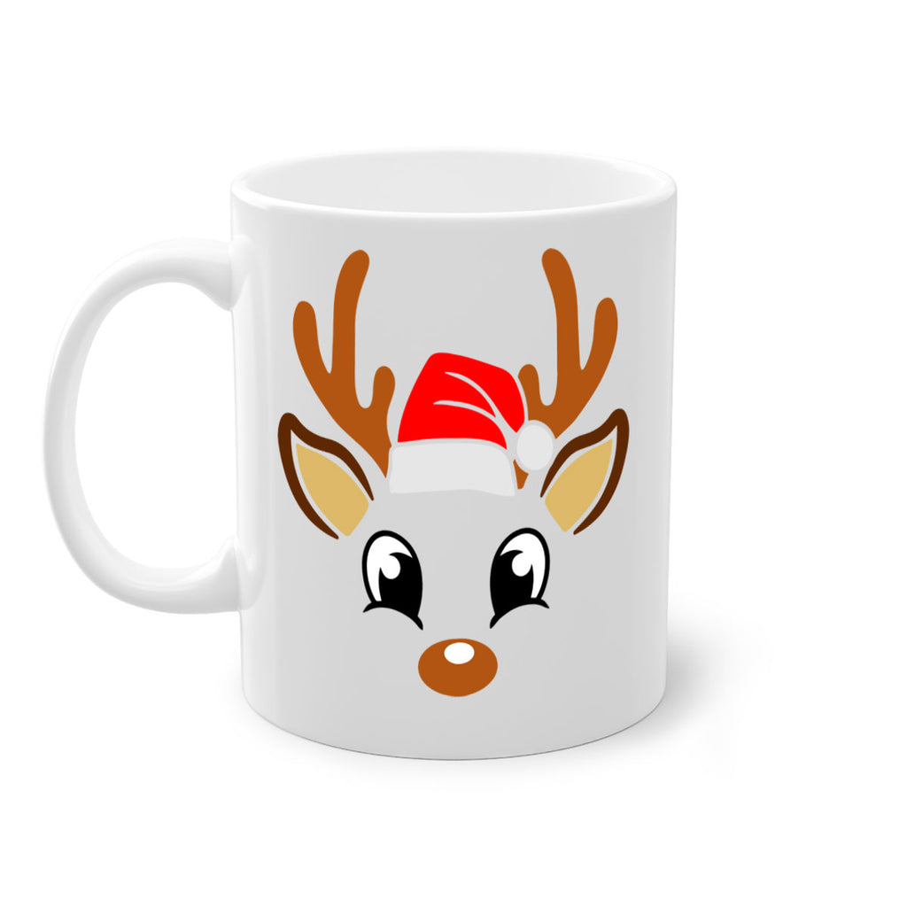 reindeer face style 596#- christmas-Mug / Coffee Cup