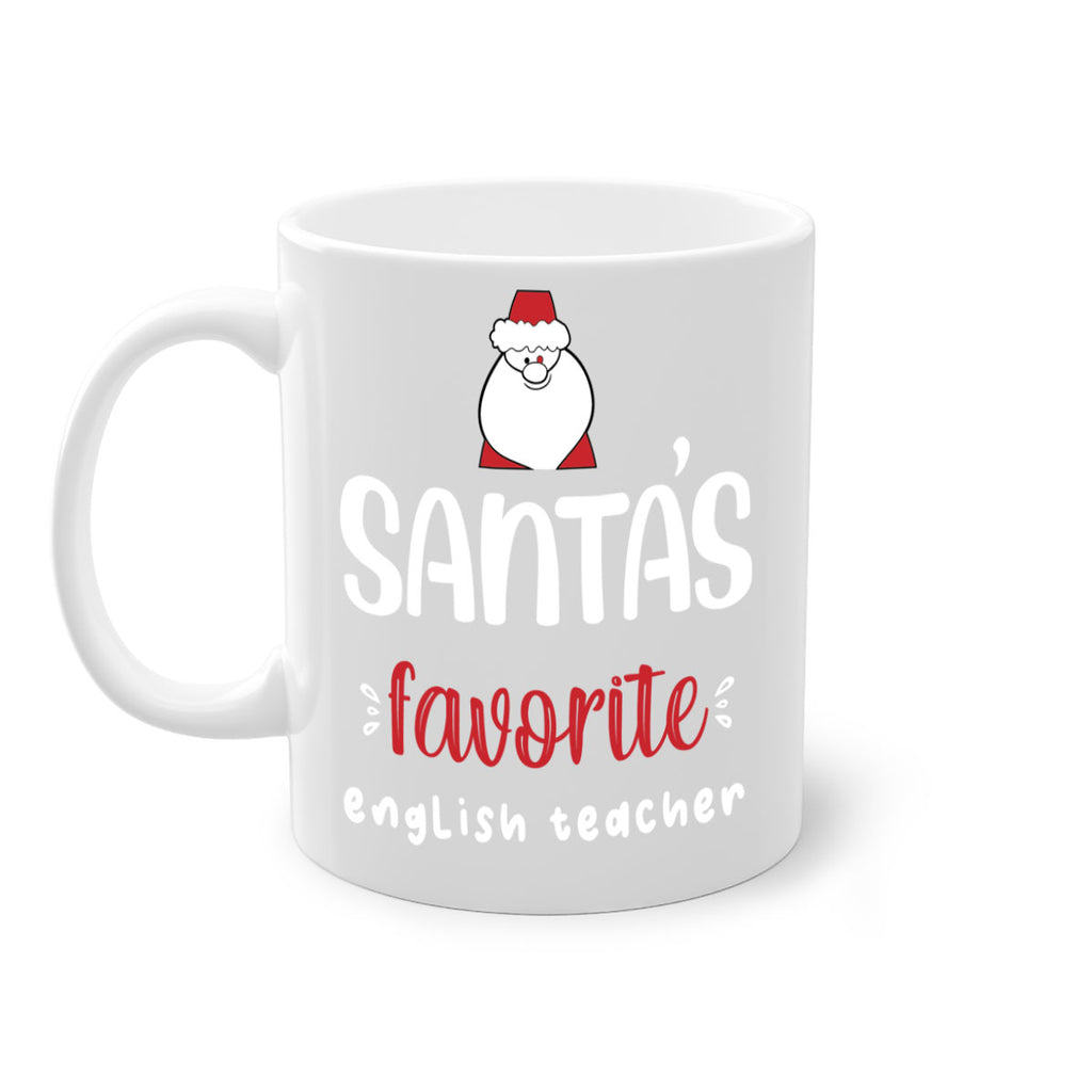 santa's favorite english teacher style 613#- christmas-Mug / Coffee Cup