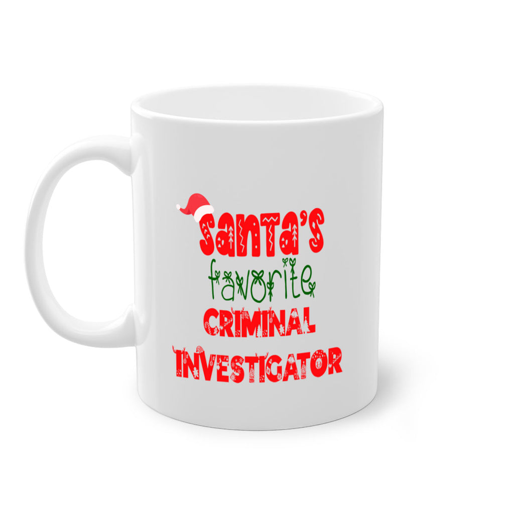 santas favorite criminal investigator style 756#- christmas-Mug / Coffee Cup