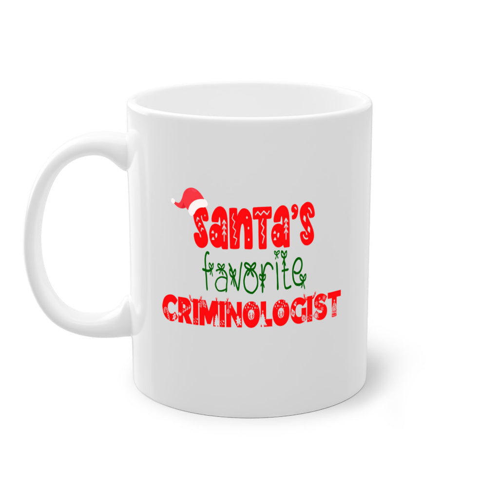 santas favorite criminologist style 757#- christmas-Mug / Coffee Cup