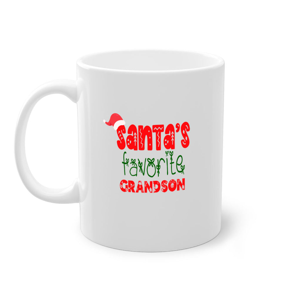 santas favorite grandson style 854#- christmas-Mug / Coffee Cup