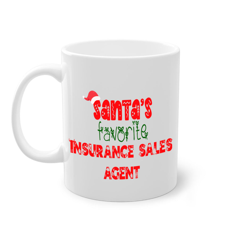 santas favorite insurance sales agent style 893#- christmas-Mug / Coffee Cup