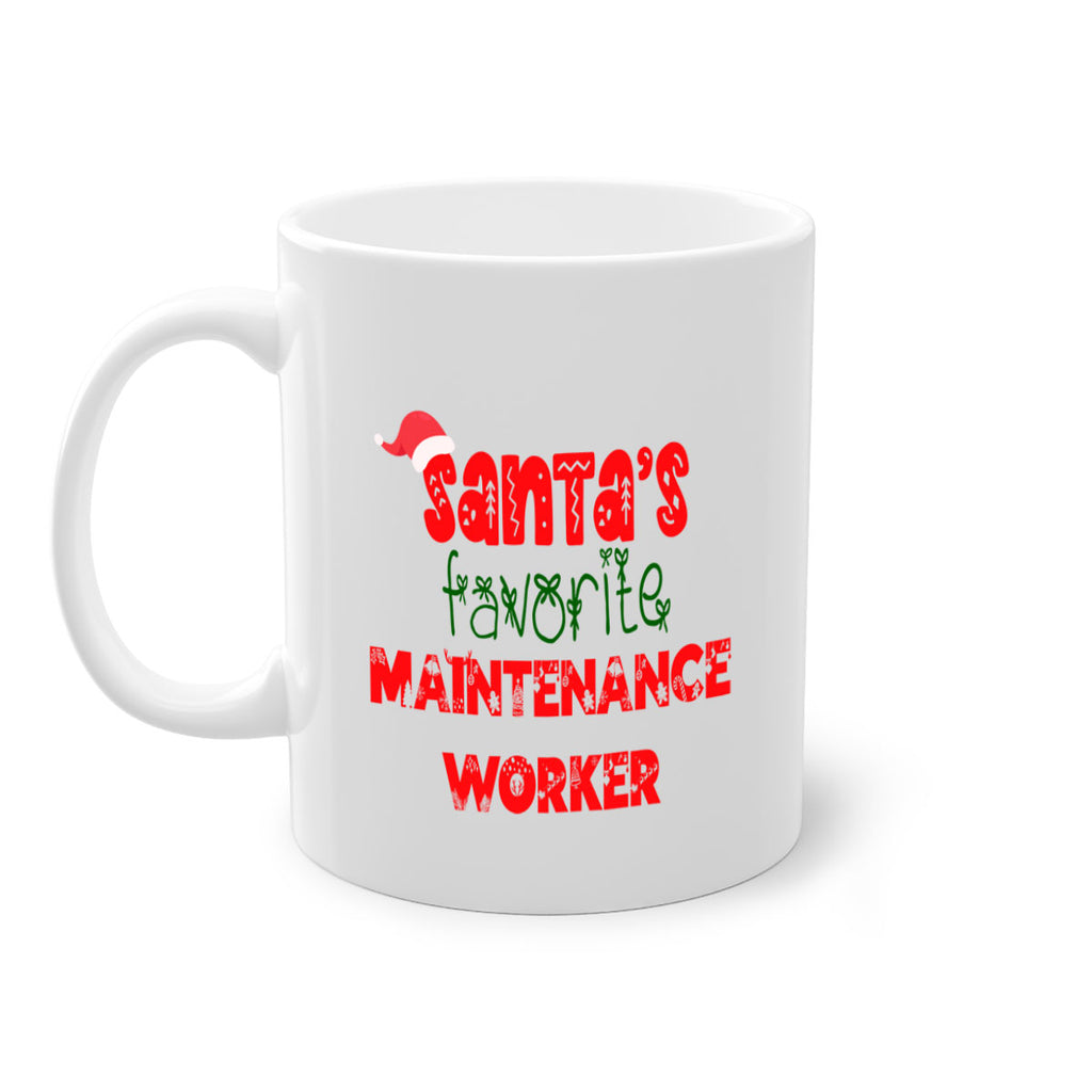 santas favorite maintenance worker style 936#- christmas-Mug / Coffee Cup