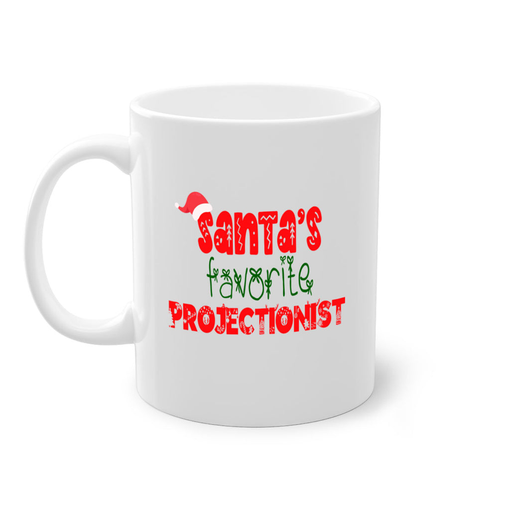 santas favorite projectionist style 1042#- christmas-Mug / Coffee Cup
