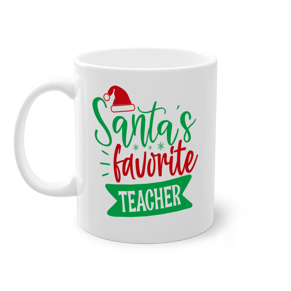 santas favorite teacher style 1116#- christmas-Mug / Coffee Cup