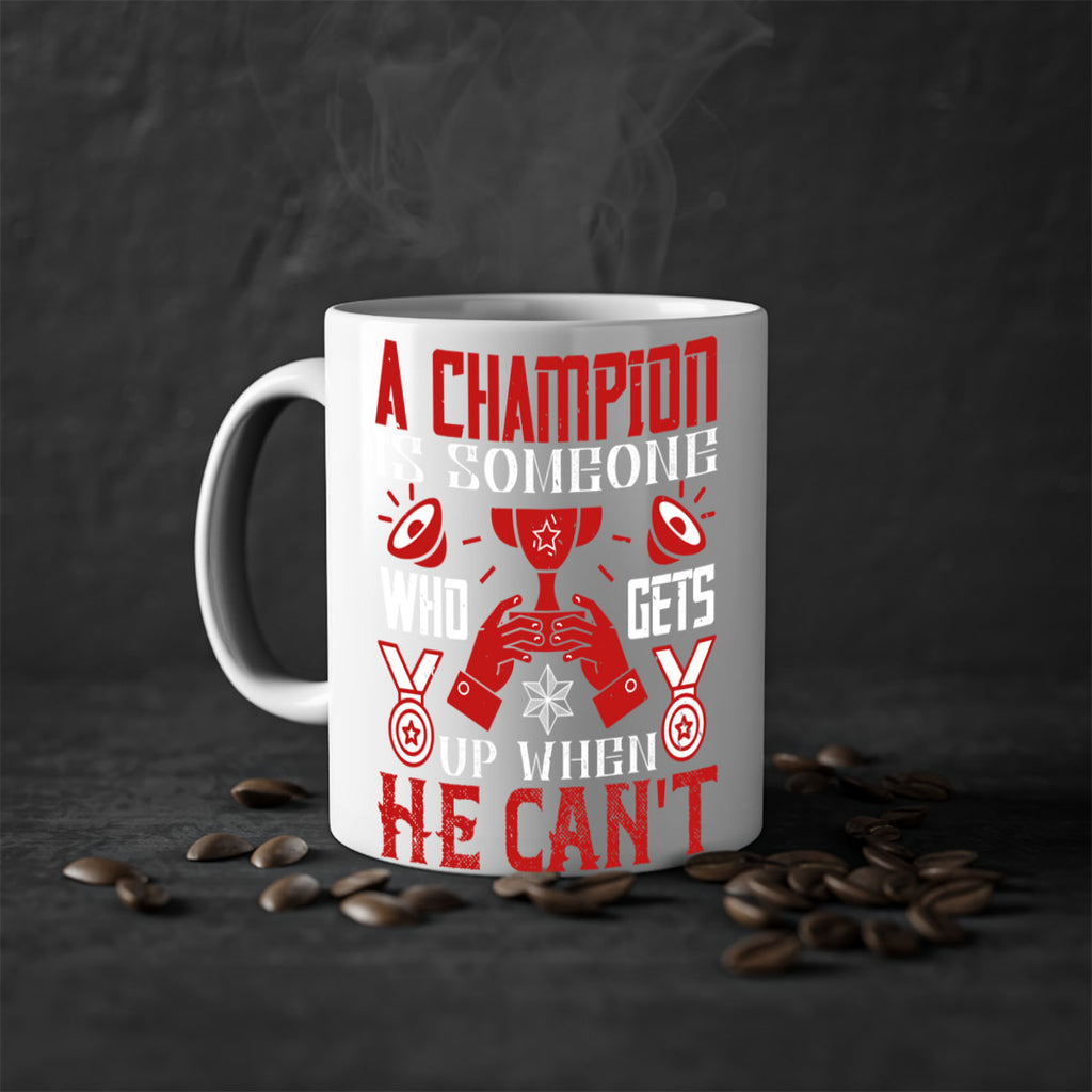 A champion is someone who gets up when he cant Style 50#- dentist-Mug / Coffee Cup