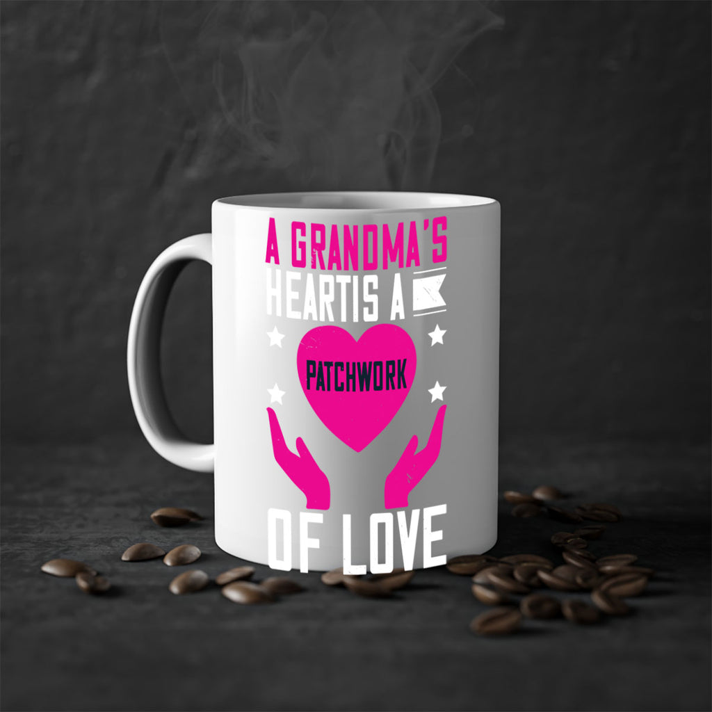A grandma’s heart is a patchwork of love 86#- grandma-Mug / Coffee Cup