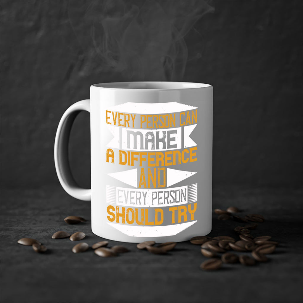 Every person can make a difference and every person should try Style 3#-Volunteer-Mug / Coffee Cup