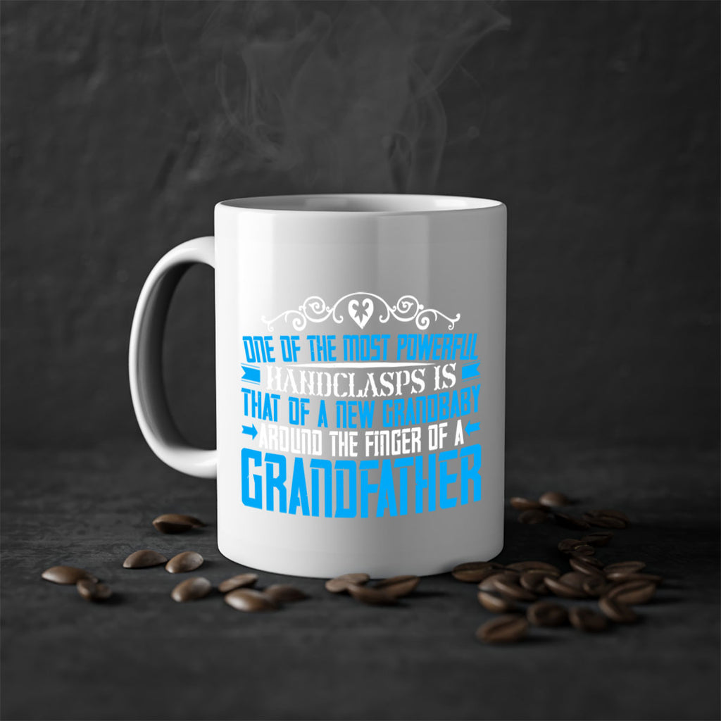 One of the most powerful handclasps is that of a new grandbaby 76#- grandpa-Mug / Coffee Cup