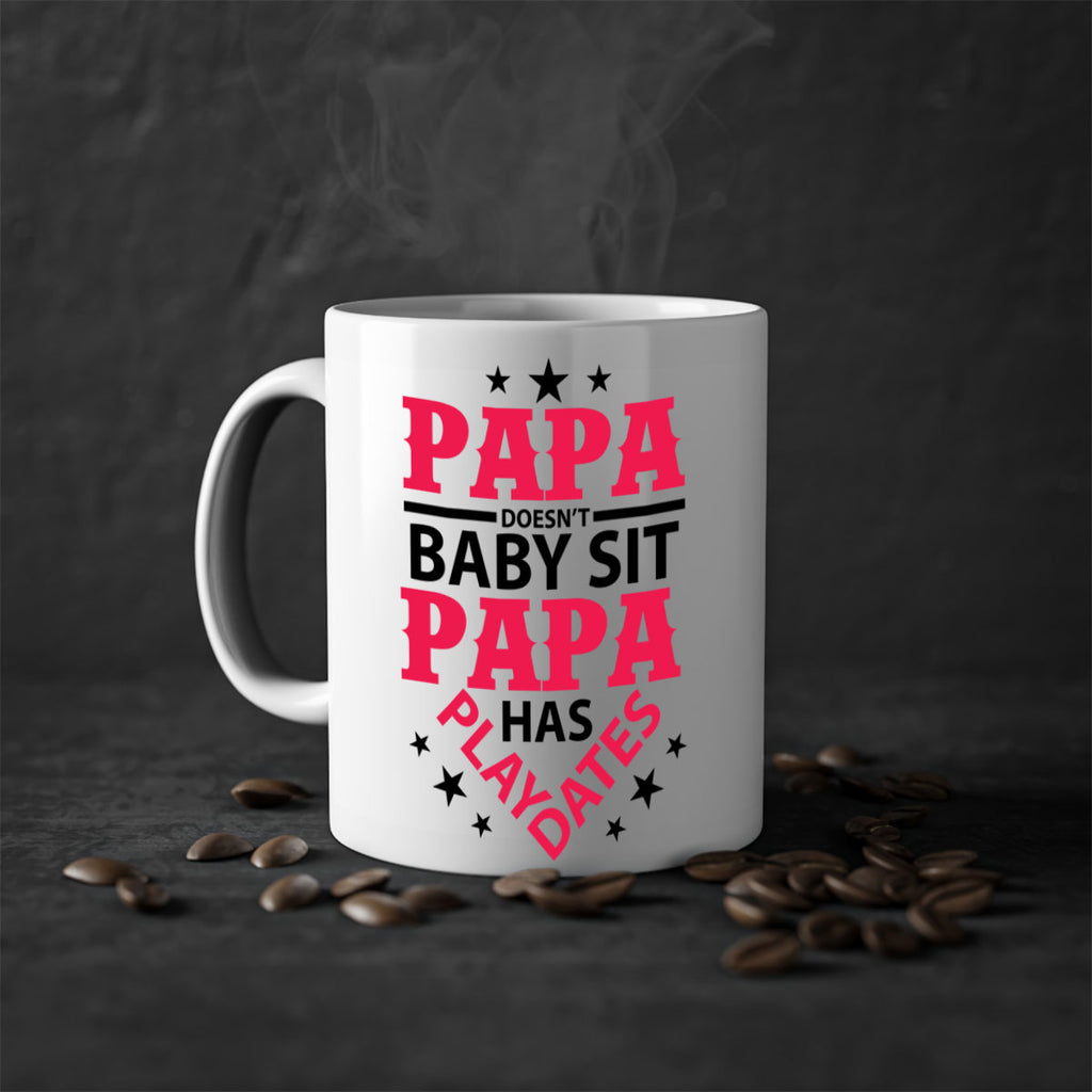 Papa Doesnt baby sit papa 117#- grandpa-Mug / Coffee Cup