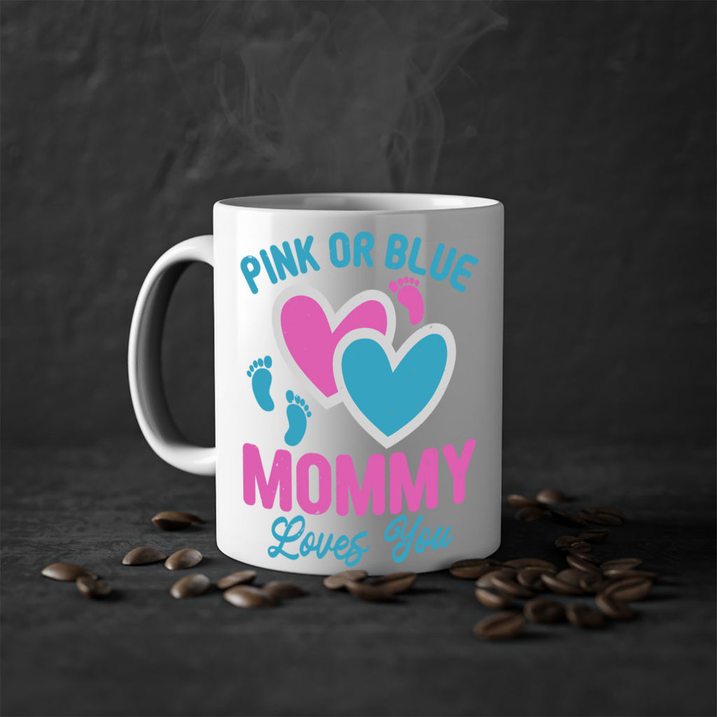 Pink or blue mommy loves you Style 180#- baby2-Mug / Coffee Cup
