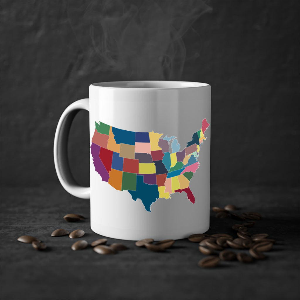 Separate Color Map Style 73#- 4th Of July-Mug / Coffee Cup