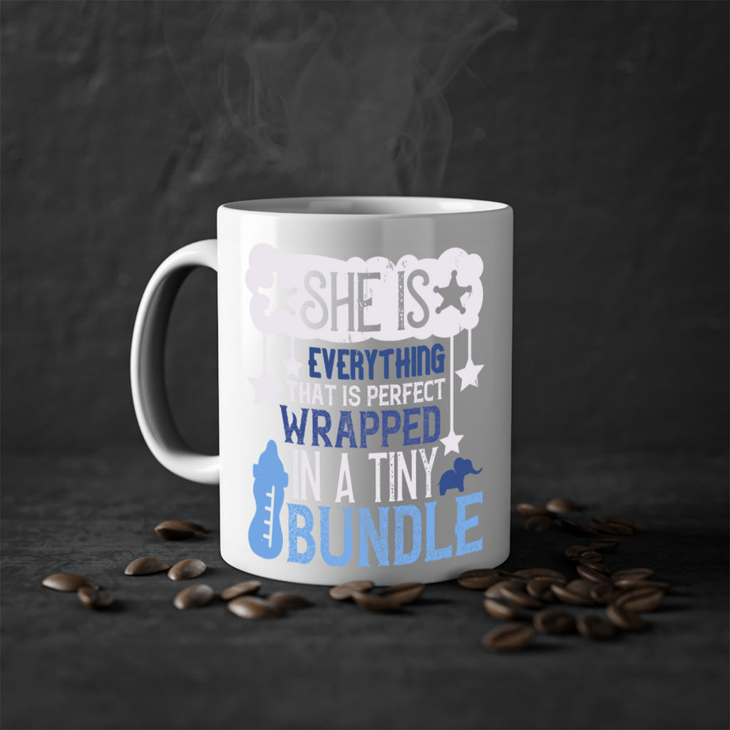 She is everything that is perfect wrapped in a tiny bundle Style 10#- baby2-Mug / Coffee Cup