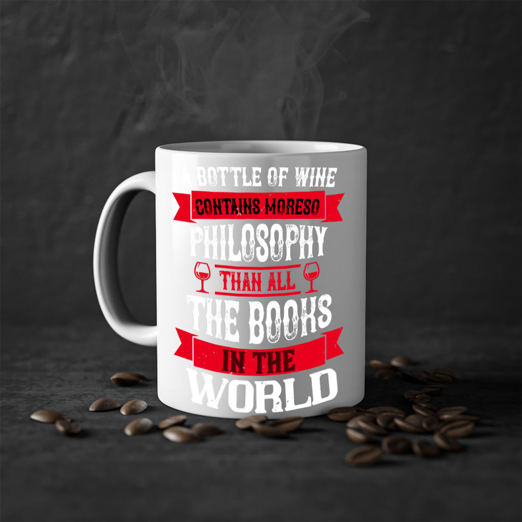 a bottle of wine contains moreso 96#- wine-Mug / Coffee Cup