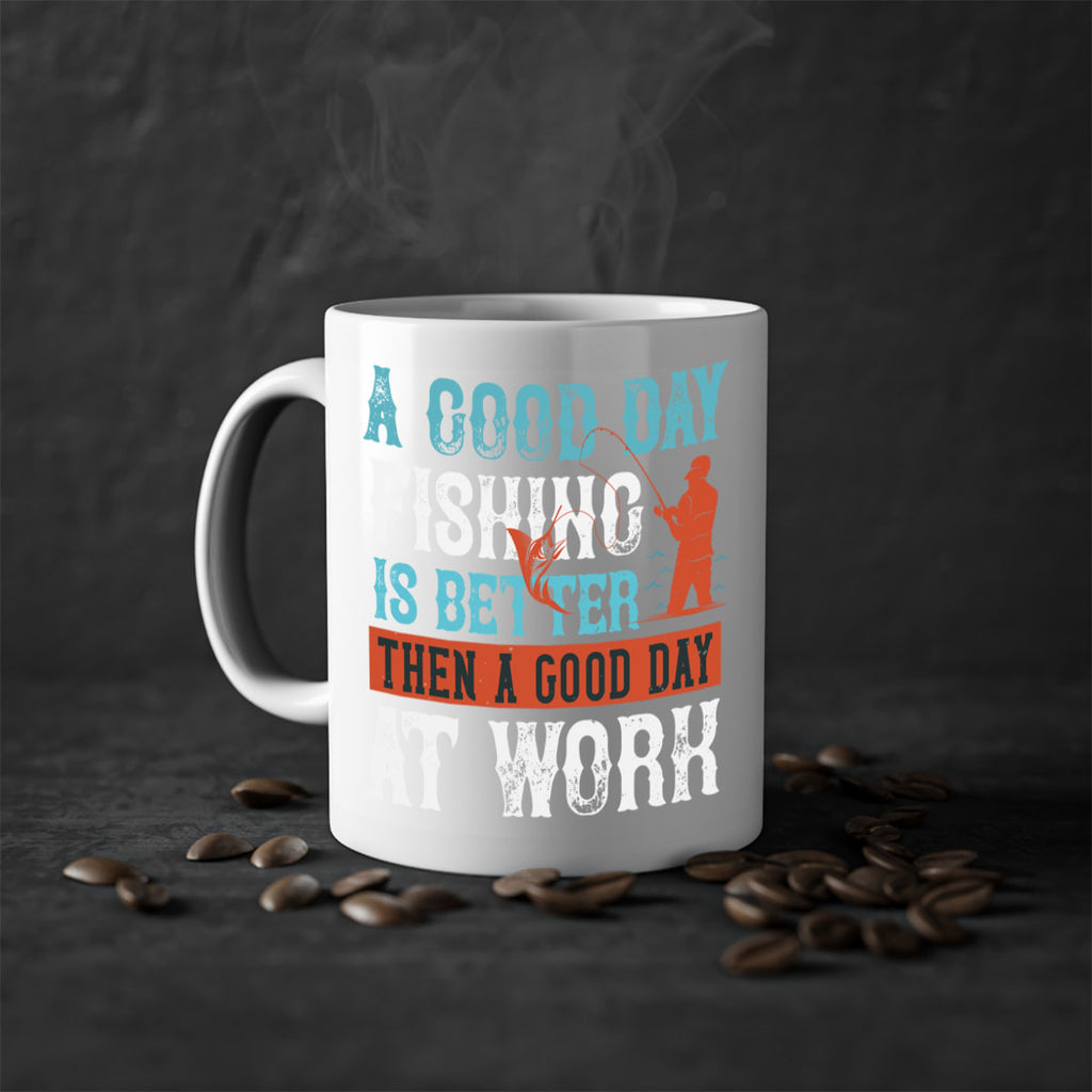 a good day fishing 186#- fishing-Mug / Coffee Cup