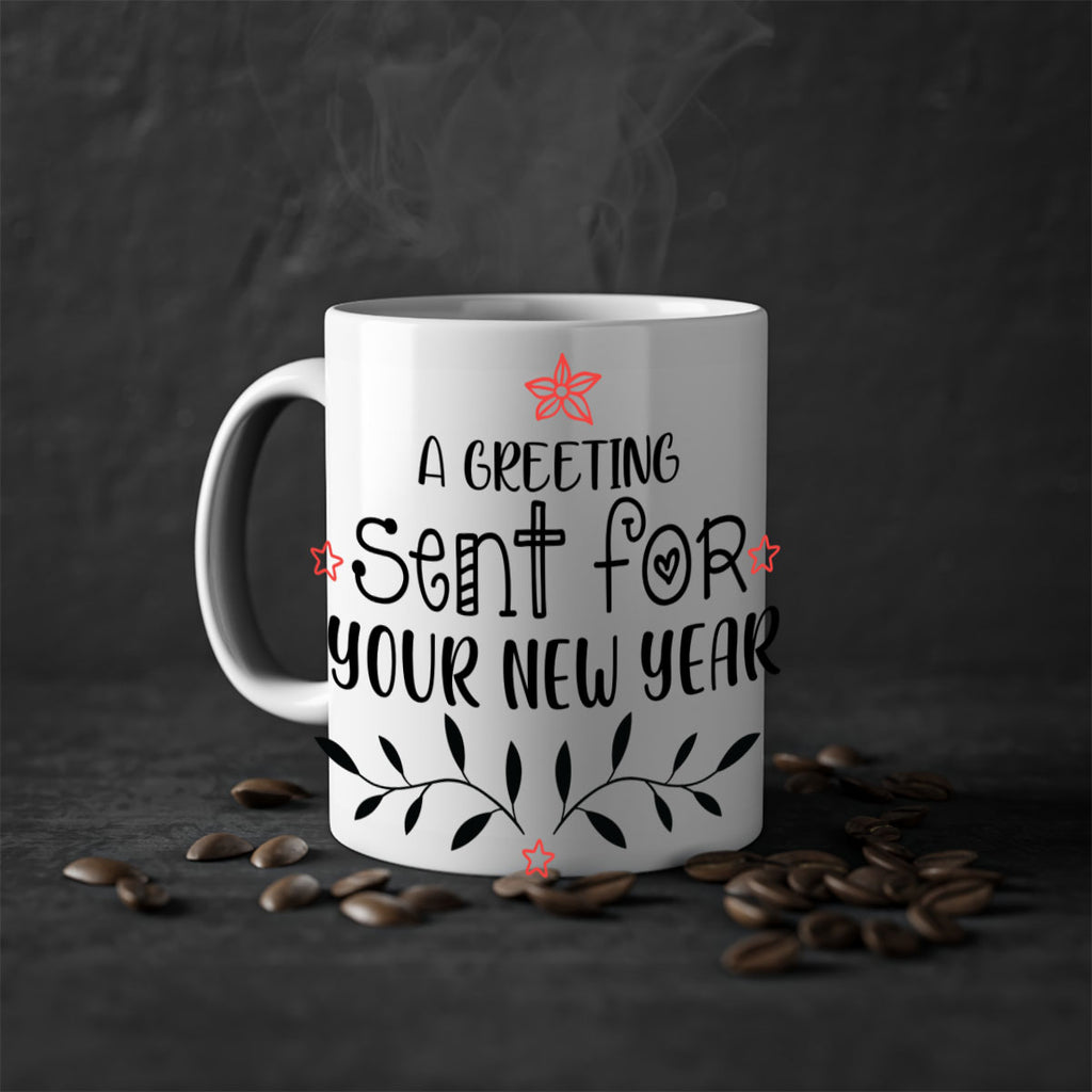 a greeting sent for your new year style 40#- christmas-Mug / Coffee Cup