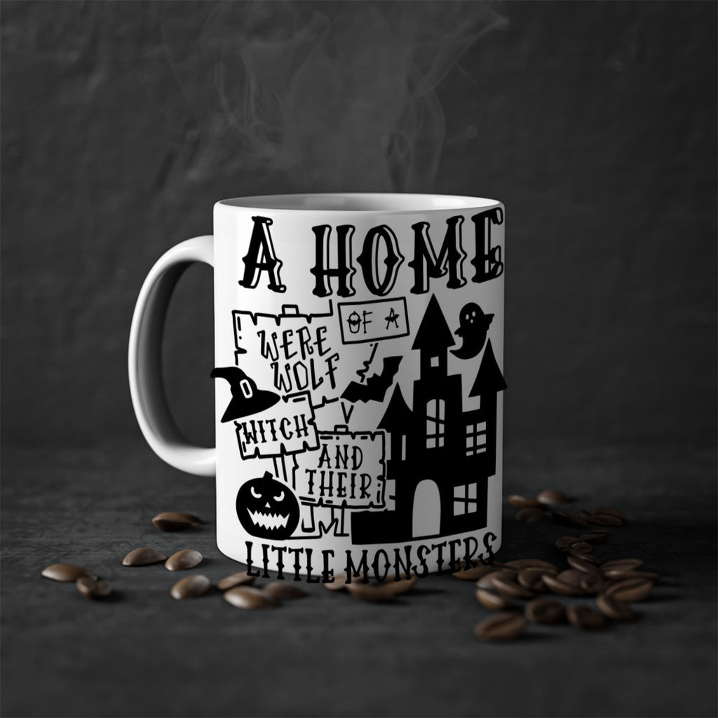 a home of a were wolf witch and their little monsters 96#- halloween-Mug / Coffee Cup