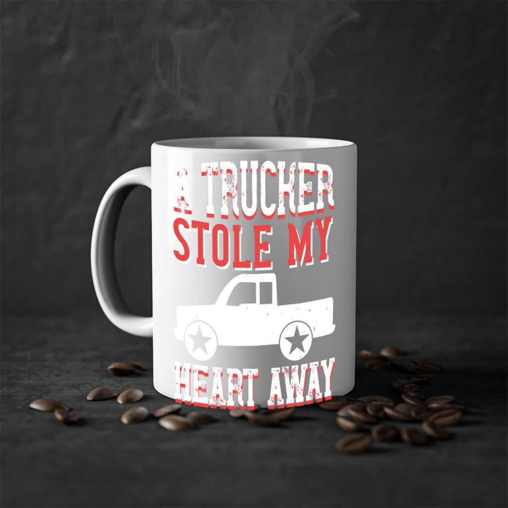 a trucker stole my heart away Style 39#- truck driver-Mug / Coffee Cup