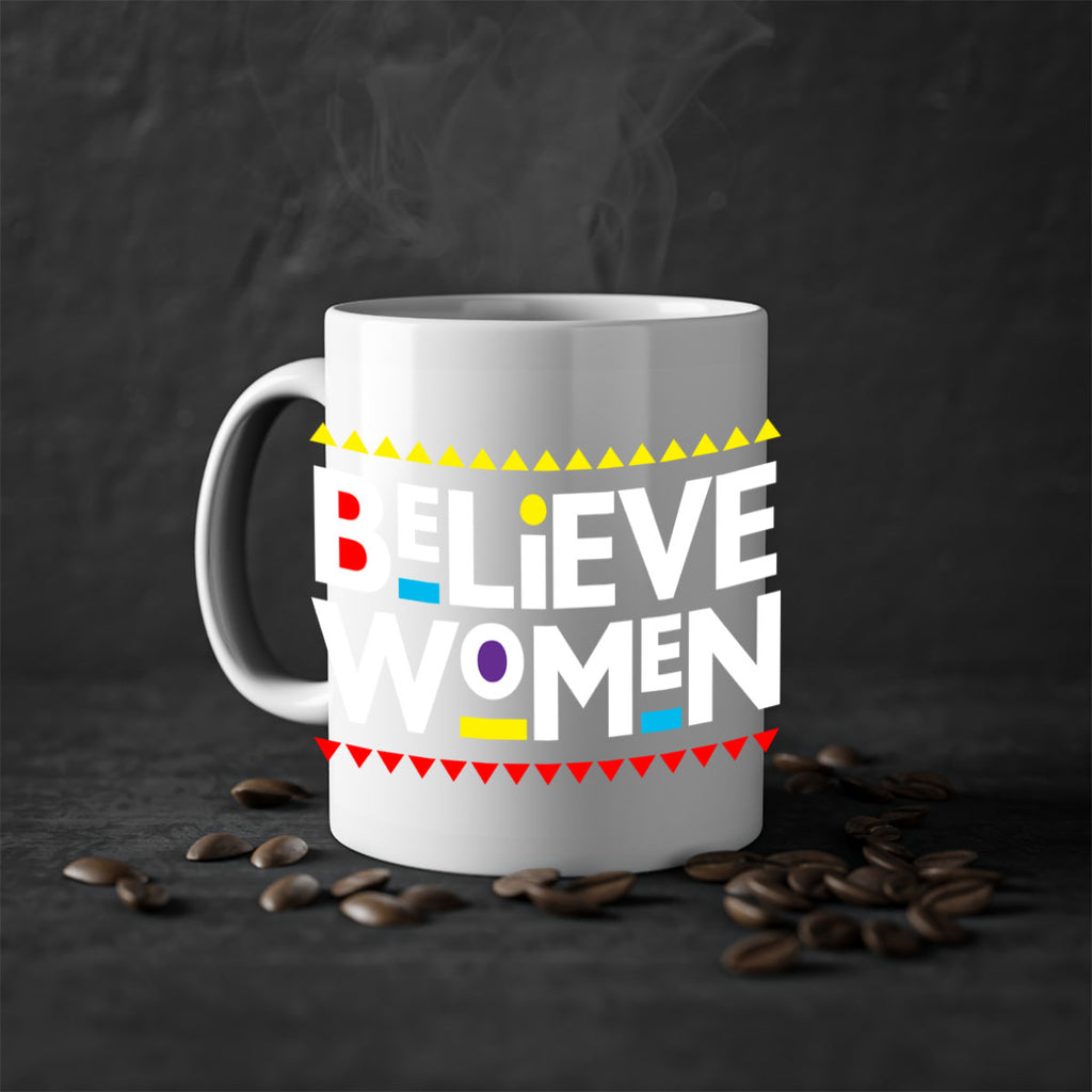 believewomen 254#- black words - phrases-Mug / Coffee Cup