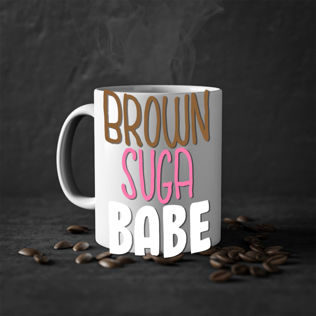 brown suga babe 190#- black words - phrases-Mug / Coffee Cup