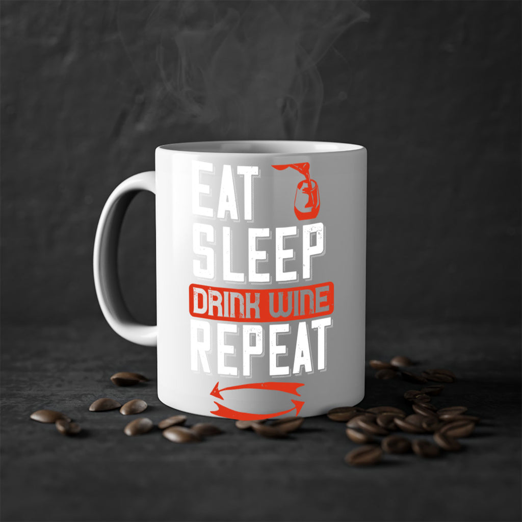 eat sleep drink wine repeat 98#- wine-Mug / Coffee Cup
