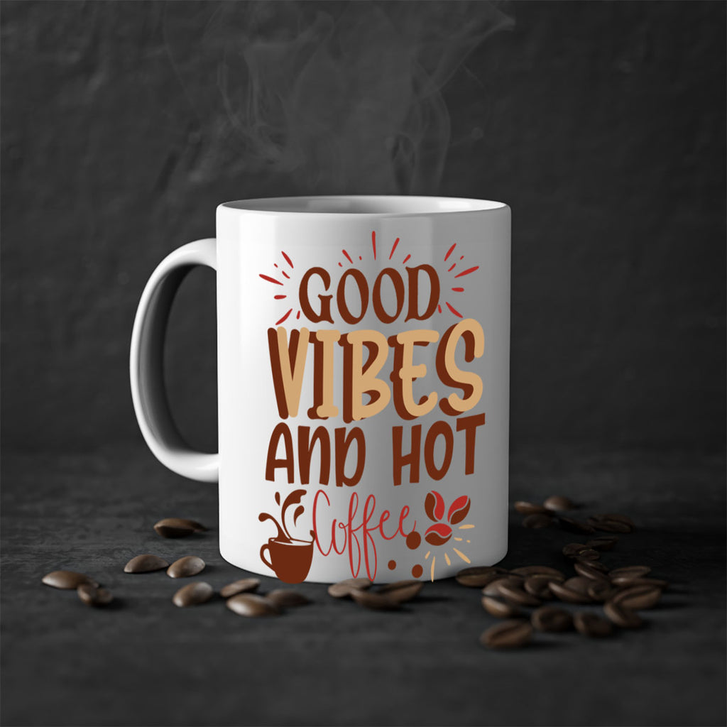 good vibes and hot coffee 212#- coffee-Mug / Coffee Cup