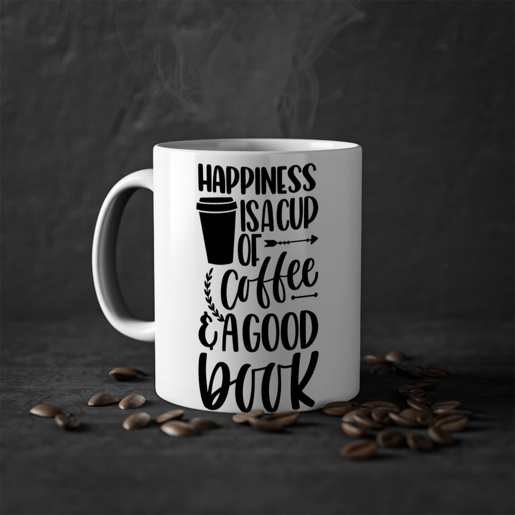happiness is a cup of coffee 39#- Reading - Books-Mug / Coffee Cup